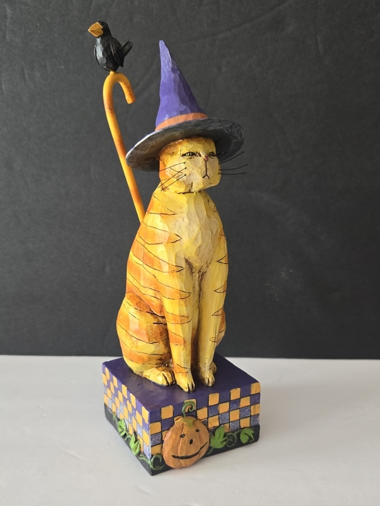 Jim Shore Other - 2006 Jim Shore Kitty in a Witch Hat Resin Halloween Figurine